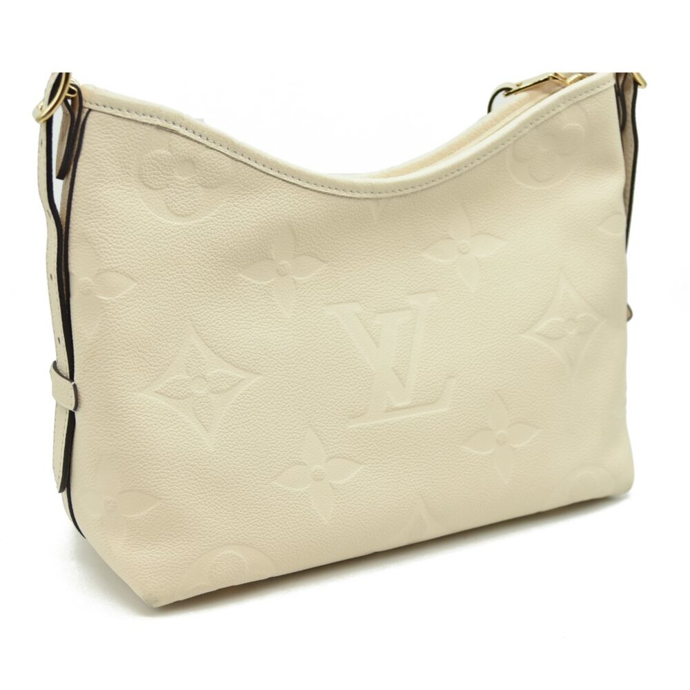 $3100 Louis Vuitton Empreinte Carryall PM Cream RFID Convertible Shoulder M46293 - Picture 7 of 12